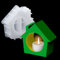 EPODA Silikonform Haus Teelicht, Silikonformen GießFormen Weihnachten, Silikon GießForm Kerzenhalter Haus, Haus Silikonform Mit Fenster