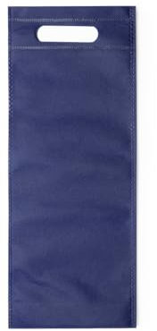 Pack 100 Bolsas Botella de Vino/Champagne, Tela no Tejida (Non-Woven) termosellado, Alta Resistencia con asa. Bolsas perfectas para Regalo Boda, Bautizo, cumpleaños (AZUL, 16 x 40 x 6.5 cm)