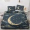 Maohryzed Sterne Und Mond Bettwäsche 155x220cm 3teilig, Soft Sternenhimmel Wolken Bettbezug, Warme Winter Bettwäsche-Sets, Microfaser Wendebettwäsche mit Reißverschluss und 2 Kissenbezüge 80x80 cm