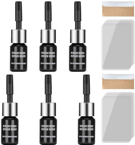 10 Stück Steinschlag reparaturset windschutzscheibe, Windschutzscheibe reparaturset Glas Reparatur Set, Glas Reparatur Flüssigkeit, Zur Reparatur von Kratzern, Löchern, und Sternförmigen Rissen