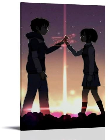 Anime Movie Poster Kimi No Na Wa Tachibana Ta Poster Dekorative Malerei Leinwand Wandkunst Wohnzimmer Poster Schlafzimmer Malerei,Wandkunst Bilddruck Moderne Familienzimmer Dekor 24x36inch(60x90cm)