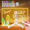 LED Notiztafel mit Farben, Nachrichtentafel mit LED, Acryl Notiztafel mit 12 Farben Stift, Acryltafel mit Beleuchtetem Ständer, Leuchtendes Acryl mit Nachtlicht (30 * 20CM)
