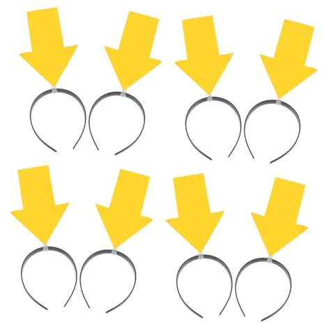 Toyvian Pfeilspitzen-Stirnband Set 8-Teilig Lustiges Haarband Als Kostüm-Requisite Und Party-Haar-Accessoire Für Halloween Karneval Festivals Fotoautomaten-Requisiten