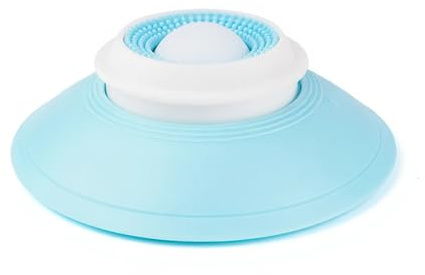 Slow Feeder Pet Bowl with Anti-Splash Mat, Prevents Food Splashing, Tongue Coating Cleaning Surface, for Cats and Dogs (White)