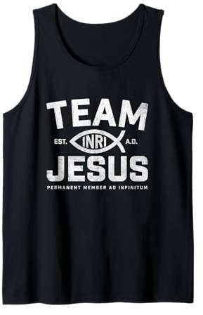 Team Jesus Permanent Member Ad Infinitum Christian Faith Tank Top