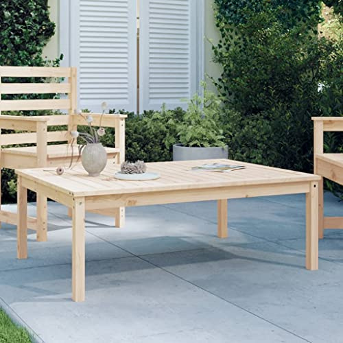 Cartvyn Gartentisch Massivholz Kiefer 121x82,5x45 cm wetterfester Terrassentisch für draußen Outdoor Beistelltisch Klapptisch Garten Gartentische Balkontisch Esstisch Bistrotisch
