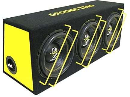 Subwoofer GROUND ZERO GZIB 3.2500SPL 2100 watt SPL cassa box triplo 25 sub auto