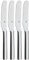 WMF Nuova Brunchmesser Set 4-tlg, Frühstücksmesser 19,5 cm, Brötchenmesser Wellenschliff, Brotzeitmesser, Cromargan Edelstahl poliert