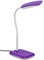 Reality Leuchten LED Schreibtischleuchte Boa R52431193, Acryl purple, inkl. 3.5 Watt LED, 25 x 11 x 36 cm
