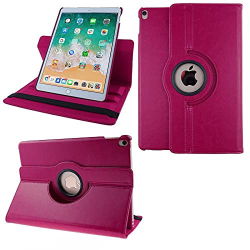 COOVY® 2.0 Cover für Apple iPad pro 10.5 (2017), iPad Air 10.5 (3. Gen. 2019) Rotation 360° Smart Hülle Tasche Etui Case Schutz Ständer Auto Sleep/Wake up | hotpink