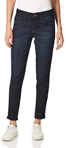 Democracy Ab Solution Petite Damjeans med raka ben, Indigo, 42-petite