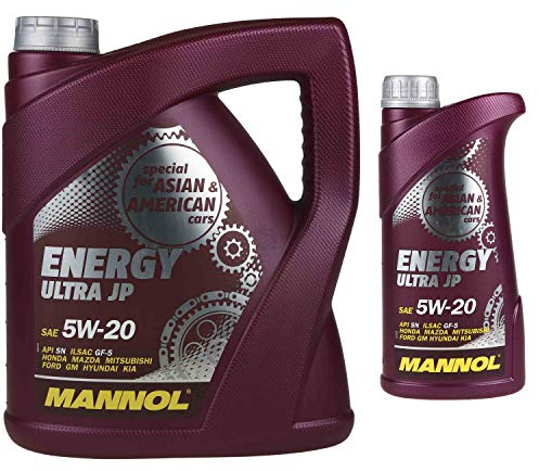 5 Liter OriginalMANNOL Motoröl Energy Ultra JP 5W-20 API SN Engine Oil Öl