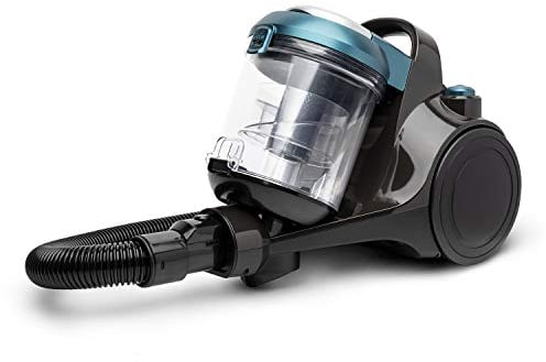 H.Koenig Aspirapolvere a traino multiciclonico ergonomico senza sacco STC56, classe AAA, filtro HEPA12, silenzioso, potente, include spazzola, bocchetta piatta 2 in 1, 700W
