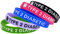 Lybring 5 Stück Typ 2 Diabetes-Silikon-Armbänder, weiche Armbänder Standard-Erwachsenen-Handgelenk