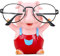 LANMOU Schweinchen Brillenhalter Tier Brillenhalter Ständer Tierform Sonnenbrillenhalter Ständer Niedliche Rosa Schwein Brillenhalter Brillenhalter Für für Kinder Schreibtisch Heimbüro Deko
