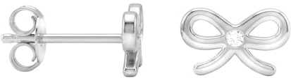 SOFIA MILANI - Damen Ohrringe 925 Silber - mit Zirkonia Steinen - Schleife Ohrstecker