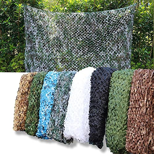 AMXFS 2023 verdickt Camouflage Net Tarnnetz Sonnensegel 1x3m - WaldTarnung Sonnenschutznetze Partydekoration Tarnung Sonnenschutz Net Sichtschutz Autoplanen Woodland Armee