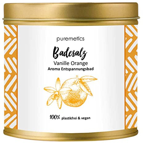 Puremetics Badesalz - Vanille-Orange, 550g (2er Pack)