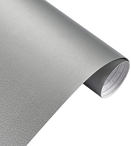 Selbstklebend Vinyl Autofolie, 30cmx152cm Auto Folie Selbstklebend Wasserdichter Auto Schutz Folie Vinyl Wrap Lackschutzfolie DIY Folie Autoaufkleber für Auto/Fahrrad/Motorrad DIY,Silber