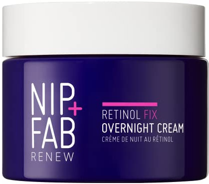 Nip+Fab Retinol Fix 3% Overnight Cream - Fortschrittliche Jugendsteigernde Formel für erneuerte Haut und feine Linienreduktion