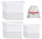 JOJOCY 18Pcs Dust Bags for Handbags 3 Sizes Non-Woven Fabric Dustproof Drawstring Bag Clear Window Dust Cover Storage Bags Handbag Storage Organizer (White)