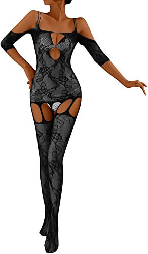 Sexy Dessous Damen Für Sex,Lingerie Ouvert Reizwäsche Erotisch Sleepwear Body Sexy Outfit Dessous Sets Push Up Frauen Spitze Rot Unterwäsche Kostüm Cosplay Babydoll Sexy String Tanga Bodysuit BH