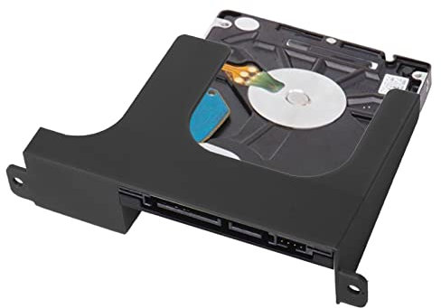 2.5 Inch Hard Disk Drive Mounting Bracket for PS2 SCPH 30000 50000 Game Console, ABS Hard Drive Spacer for PS2, HDD SSD 3D Printed Hard Drive Sled Bracket Replacement (Black)