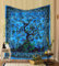 Wandteppich, Wandbehang, 137X213 cm, Mandala-Hippie-Baum des Lebens, Hippie-Wandbehang, Wandteppiche, blaue indische Baumwolle, Strandüberwurf, Boho Hippie-Decke für Heim- und Wohnzimmerdekoration