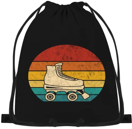 874 Turnbeutel, Rollschuhe Retro Stofftasche Bag Bequeme Sportrucksack Verstellbar Stoff Beutel Für Sport Herren 36X42Cm