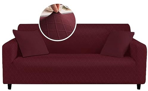 HERZLG LIFE Sofa überzug 4 Sitzer Sofabezug mit Armlehnen, Stretch Sofa überwurfdecke, Modern waschbar Sofabezug Kratzfest wasserfest Couch überzug Sofa Cover