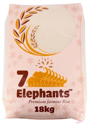 7 Elephants Premium Jasmin Duftreis – 18kg Großpackung, aromatisch & authentisch aus Vietnam