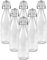 simpa Vintage Style Clear Glass Bottles with Swing Top Lids. Round 750ml Bottles - Set of 6