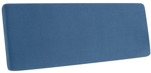 Sofa Sitzkissenbezug, Sofa Sitzkissenbezug Stretch, Elastischer Kissenbezüge, Husse Überzug Bezug Für Sofa Sitzkissen, rutschfest Stoff Tartan (Blau,Rückenkissen XL)
