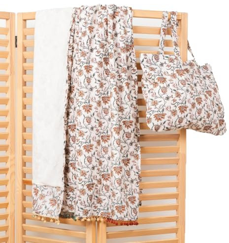 TRAMAS+ Pareo Toalla Grande, Toallas Multiusos Complementos Playa Mujer, Fular Chal para el Mar y Piscina - Isabel Teja Pack