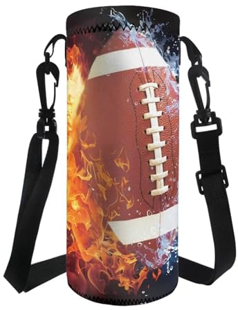 COEQINE Sac isotherme pour bouteille de rugby avec cordon de serrage - Noir