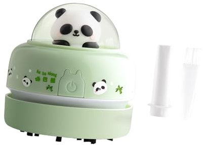 Folpus Aspirateur de Bureau Nettoyeur de Table Mini Portable pour Le Nettoyage Scolaire Gomme miettes, Vert