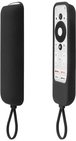 YiBiChin Protective Remote Case ONLY for Onn Android TV 4K UHD Stick TV Box Remote Control, Remote Control Cover Shockproof, Anti-Slip - Black