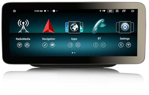 Erisin 12.3 Android 14 8-Core 8GB+128GB Radio de Coche Estéreo Navegación de Automóvil para Mercedes-Benz Clase B W246 NTG 4.5/4.7 Soporta IPS Wireless CarPlay Android Auto Bluetooth WiFi OEM CANBUS