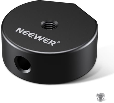 NEEWER Adaptador Trípode Compatible con Starlink Mini, Adaptador Conversión Trípode Aluminio con Rosca 1/4-20 a 3/8-16, No Compatible con Soporte Tubo Lanzado después de Abril de 2025, NA02
