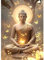 KEYIFA 5D Diamond Painting Zubehör, Buddha Statue und Kerze Crystal Art Foto Bastelset Diamond Painting Erwachsene, DIY Vollbohrer Bilder Diamond Painting Set, Home Wand Dekor 30x40cm