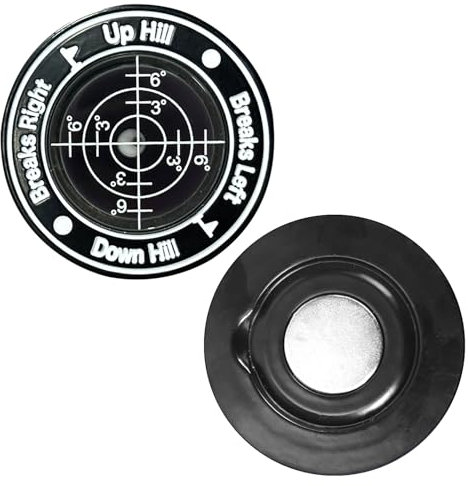 Nhemeylp Premium Golf Reader Level Ball Marker with High Precision Putting Reading Aid Level Head Portable Golf Ball Markers With Bubble Level Improve Your Putting & Speed Up Play