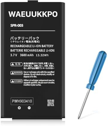WAEUUKKPO 3600mAh SPR-003 Akku für Nintendo 3DS XL New 3DS XL LL Spielkonsole, Verbessert Hohe Kapazität Ersatz Akku für Nintendo Switch Spielkonsole mit Reparatur Tool Kits