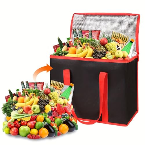 Kühltasche Groß Faltbar,35L Thermotasche Picknicktasche Kühltasche Gross Auto Eistasche,Lunch Tasche,Kühlbox für Picknick