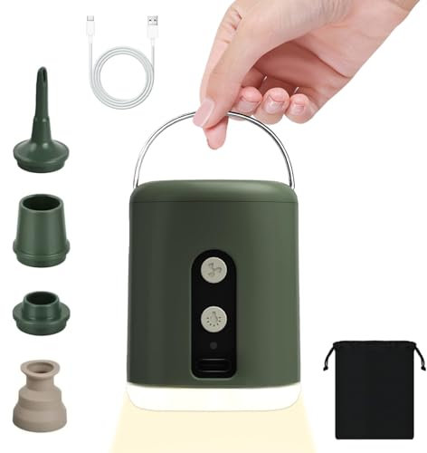 Pompa Elettrica per Materasso Gonfiabile, Mini Gonfiatore Elettrico Portatile, Compressore Aria, può essere rapida per Gonfiare e Sgonfiare