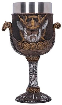 Kilts Wi Hae Valhalla Goblet Viking Dragon Boat Wine Glass 17cm