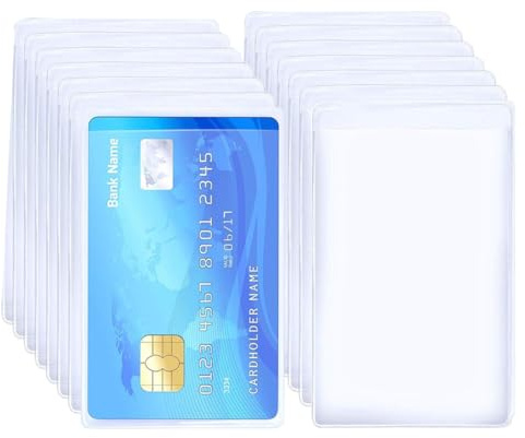 JUGUTA 12 X Scheckkartenhülle Ec Karten Schutzhülle Zum Schutz Ihrer Bankkarten Kreditkarten Usw. Für Ihre Geldbörse