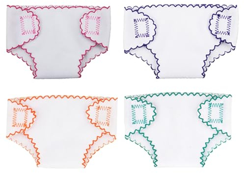 Yardwe 4 stücke Reborn Baby Puppen Windeln Für 18 Zoll Neugeborenen Unterwäsche Wiederverwendbare Waschbar Baby Mädchen Puppe Kleidung Zubehör DIY Handwerk