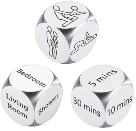 CFEWV 3 Stück Liebeswürfel Für Paare, Geschenke Für Männer Frauen Partner Ehefrau,Lustige Adventskalender Für Freund Freundin, Adventskalender Füllung Mann Frau - Valentinstagsgeschenk Für Ihn Sie