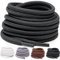 Miscly Lacci Scarpe Rotondi [3 Paia] Stringhe Scarpe Resistenti - Lacci Per Scarpe Da Ginnastica, Scarponcini E Stivali - Diametro 4 mm (114cm, Nero)