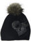 Döll Mädchen Pudelmütze Strick Mütze, Schwarz (Caviar 1010), 51